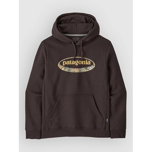 Patagonia 95 Oval Logo Uprisal Pulover s kapuco den brown / heliotropic Slike