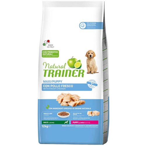 Trainer daily nutrition maxi puppy & junior with fresh chicken - hrana za štence velikih rasa - sa piletinom (3kg i 12kg) 12kg Cene