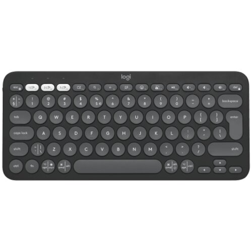 Logitech Pebble Keys 2 K380s Bluetooth tastatura, US, grafitna Slike