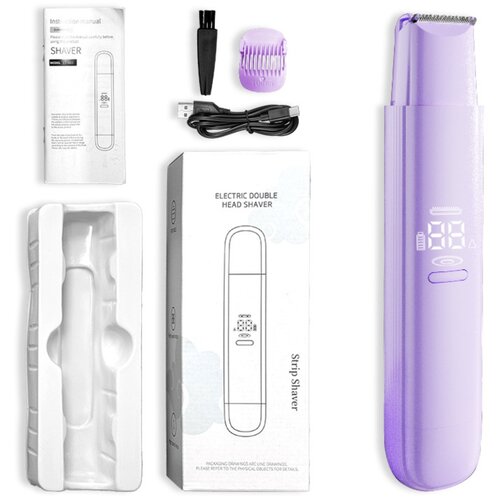 INF Dvodelni ženski električni brivnik 2v1 z keramičnim trimerjem Purple, (5000287134) Cene
