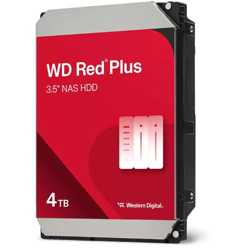  WD 4TB 3.5 inča SATA III 128MB WD40EFZZ Red Plus hard disk Cene