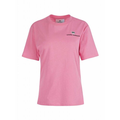 Chiara Ferragni jednostavna roze ženska majica 72CBHT19CJT00-414 Slike