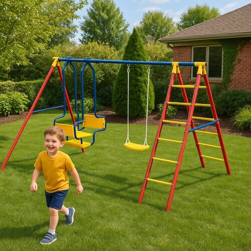  Mega Kombinovana Metalna ljuljaška - Swing plus 300x200x195 Cene