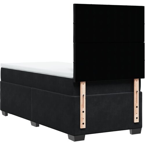 Box spring krevet s madracem crni 90x190 cm bar&amp;scaron;unasti Slike