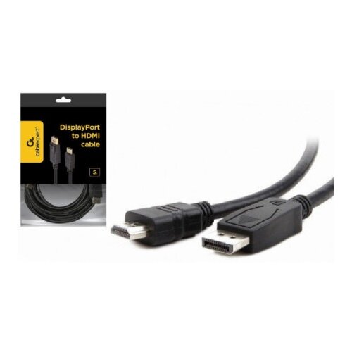 Gembird Monitor Cable, DisplayPort/HDMI M/M, 5m ( CC-DP-HDMI-5M ) Cene