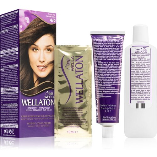 Wella ton Permanent Colour Crème barva za lase odtenek 4/0 Medium Brown Cene