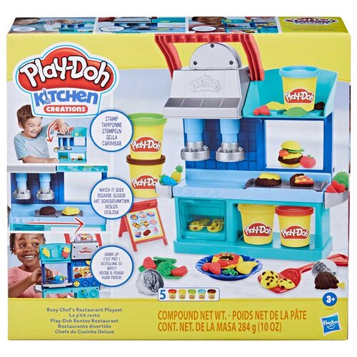 Hasbro Le P'tit Resto Play-Doh kuhinjske stvaritve z glino za modeliranje in dodatki, Ve?barvno, (21552532) Cene
