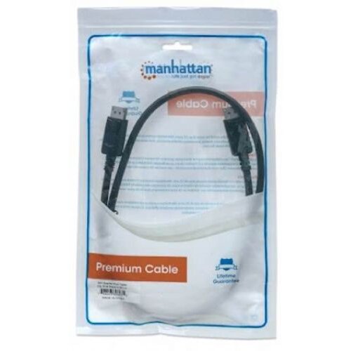 Manhattan kabel DP-DP M/M, 4K@60Hz, 1m, crni 306935 Slike