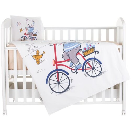 Chipolino posteljina set 5 elem. Bear with Bicycle Cijene