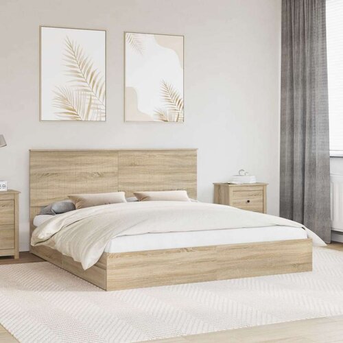  Krevet s od storage Sonoma hrast 180 x 200 cm Konstruirano drvo Cijene