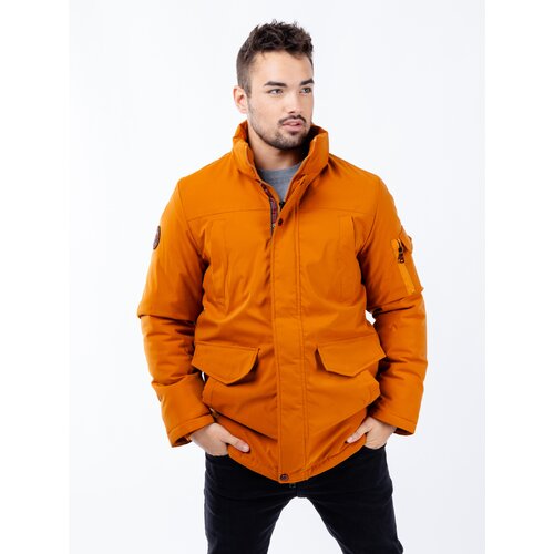 Glano Men's winter parka - orange Cene