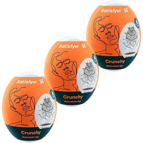 SATISFYER EGGS SATISFYER 3 MASTURBATOR EGGS - CRUNCHY Cene