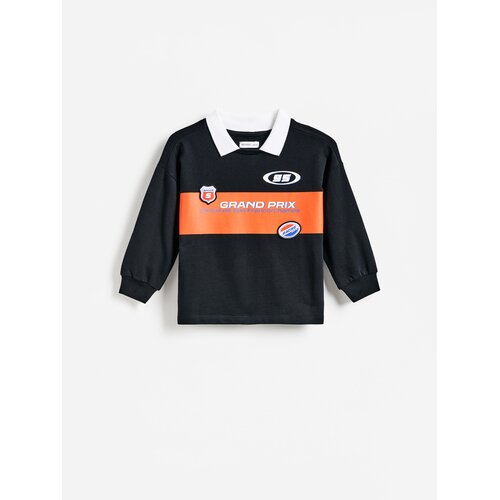 Reserved Polo-majica dugih rukava - crno Cijene