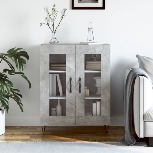  Komoda siva boja betona 69,5x34x90 cm od konstruiranog drva Cene
