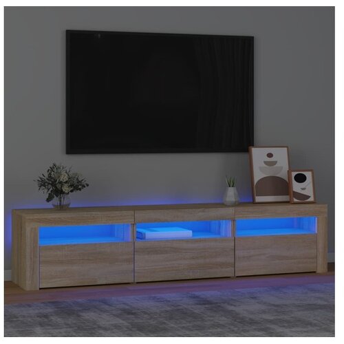  ormarić s LED svjetlima boja hrasta sonome 180 x 35 x 40 cm Cene