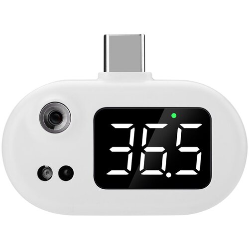 Avizar Prenosni infrardeči termometer USB-C z digitalnim zaslonom LED, Bela, (5000071428) Slike