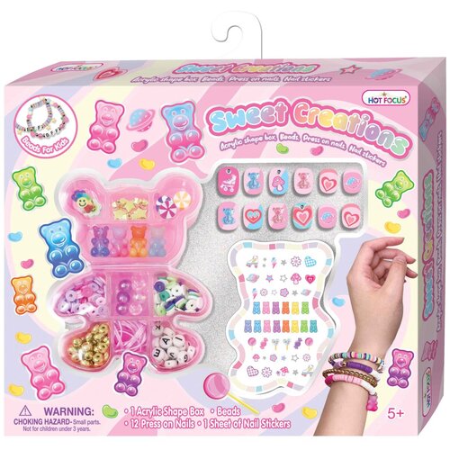 Hot Focus set nohtov in set izdelaj zapestnico Groovy Bear 902GB Slike