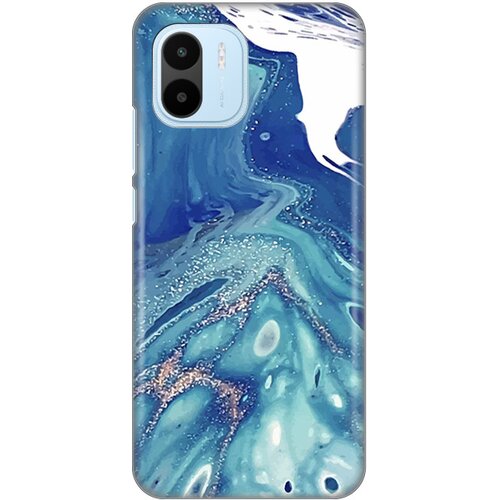  Silikonska maska za Xiaomi Redmi A1/A2 Blue Marble Print plava Slike