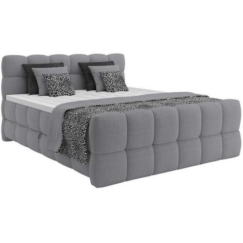 Premium Living Postelja Boxspring Brisbane, Siva, 180x220 Slike