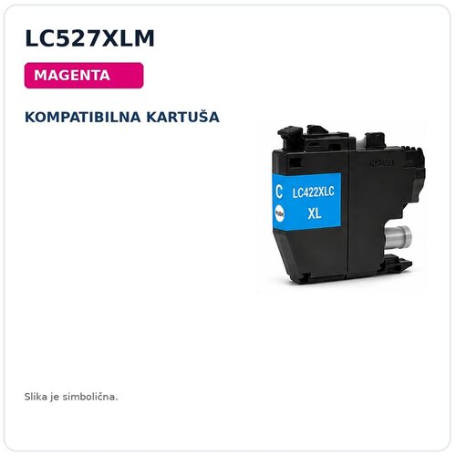  Kompatibilna kartuša za Brother LC527XLM za MFC-J6760DW, MFC-J6960DW, MFC-J6975DW, MFC-J6977DW – magenta Cene