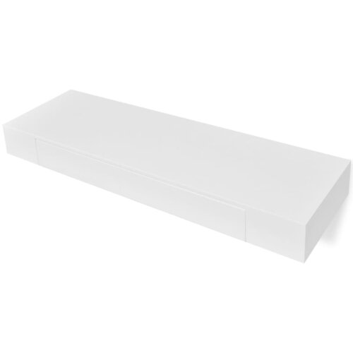 Maison Chic 2 kosi Lebdeče Stenske Police - Viseče police s predali 80 cm bele, (21794174) Cene