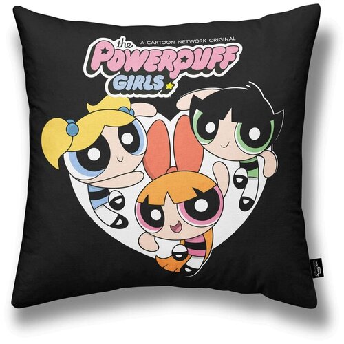  Prevleka za blazino Powerpuff Girls Powerpuff B Črna Pisana 45 x 45 cm Cene
