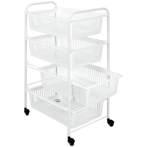 Metaltex mobilna polica s 4 ko&amp;scaron;are India, dužina 35 cm Slike