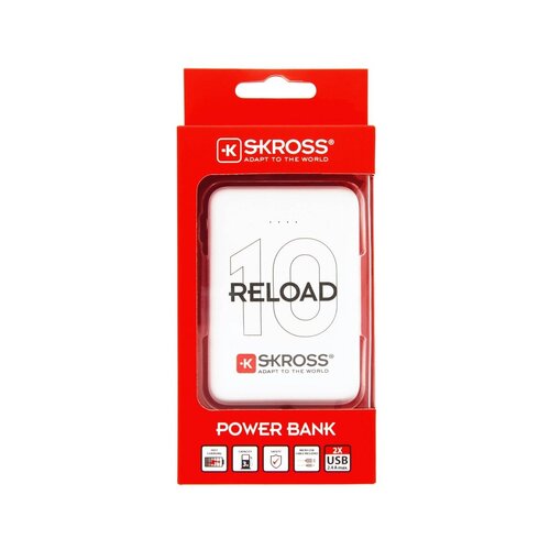 Skross Reload 10 powerbank (rezervna baterija) 10000 mAh li-ion bijela prikaz statusa Cijene