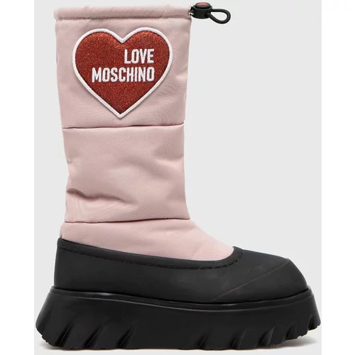 Love Moschino Čizme za snijeg boja: ružičasta