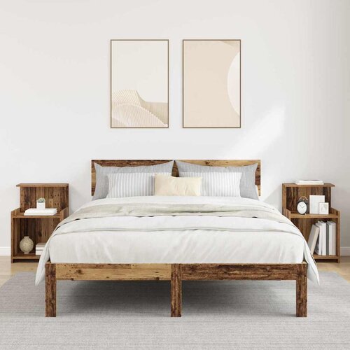  Noćni ormar 2 pcs Staro drvo 40 x 35 x 60 cm Konstruirano drvo Cene