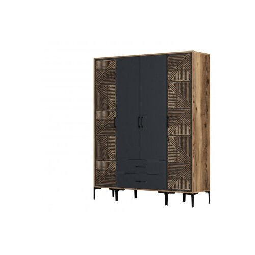 Hanah home garderober kumsal ptp walnut anthracite Slike