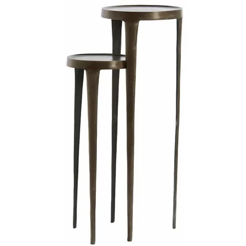 Light & Living Metalni okrugli pomoćni stolići u setu 2 kom 35x35 cm Tobias –