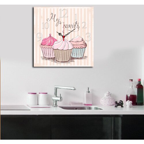 Wallity zidni sat Msk-13, 40x40 cm Cene