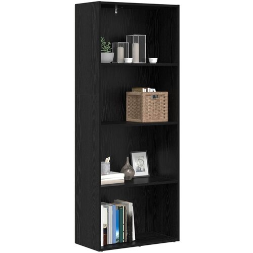  Samostojeća polica za knjige Crni hrast 60 x 30 x 151,5 cm Slike