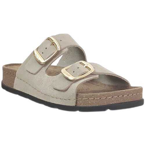 Scholl Natikači Bora 2 buckles Bež Slike