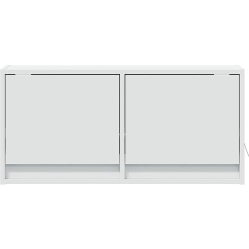  Zidni TV ormarić s LED svjetlima bijeli 80 x 31 x 38 cm Slike
