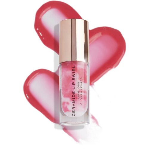 Makeup Revolution Ceramide Swirl hidratantno sjajilo za usne nijansa Sweet Soft Pink 4,5 ml Slike