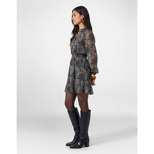 Only Kratke obleke ONLCAROLINE L/S SHORT Črna Slike