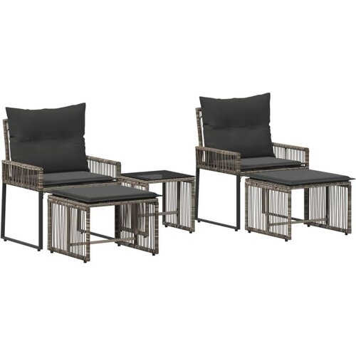  Set vanjskog namje&amp;scaron;taja 11 pcs Siva i tamno siva poliratan Slike