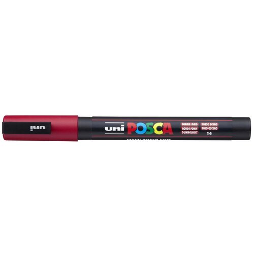 POSCA Uni flomaster; konica 0,9-1,3 mm; temno rdeč, (21290539) Slike