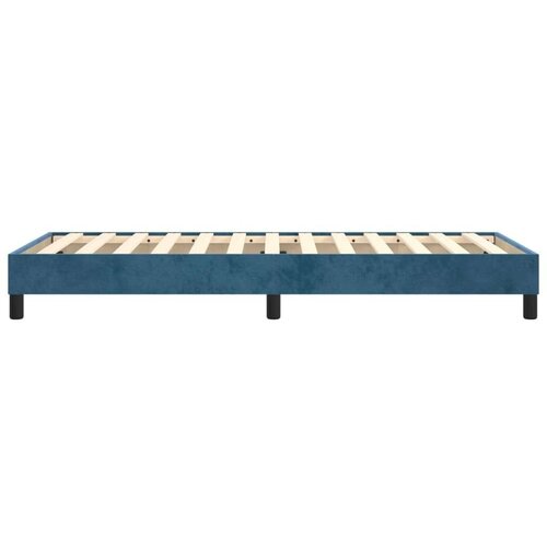 VidaXL Okvir za krevet s oprugama tamnoplavi 90x190 cm bar&amp;scaron;unasti Slike