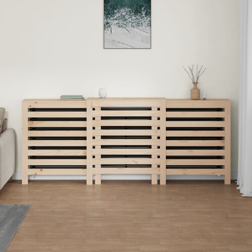  Pokrov za radijator 210x21x85 cm od masivne borovine Slike