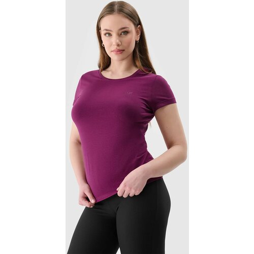 4f Women's slim T-shirt - purple Slike