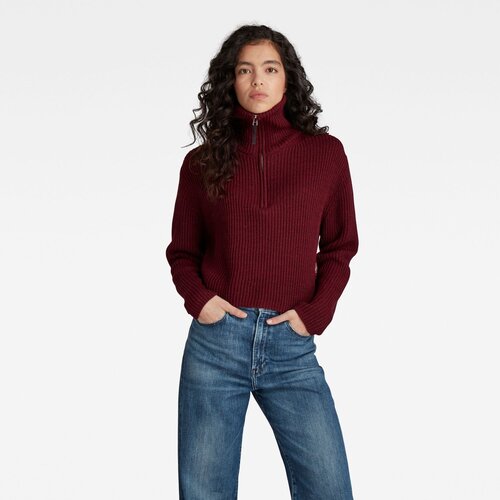G-star sweater - noble knit burgundy Slike