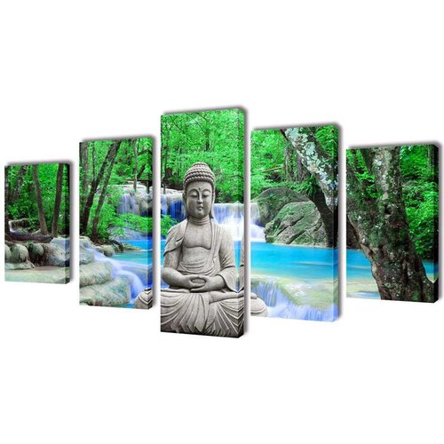  Zidne Slike na Platnu s Printom Buddha 200 x 100 cm Cijene