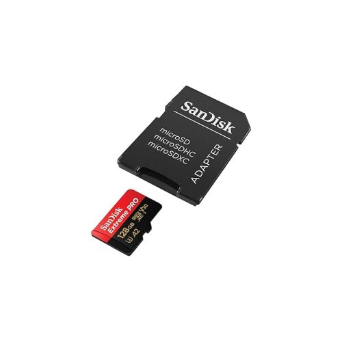 San Disk Extreme PRO microSDXC 128GB + SD Adapter do 200MB/s & 90MB/sA2 C10 V30 UHS-I U3 Cene