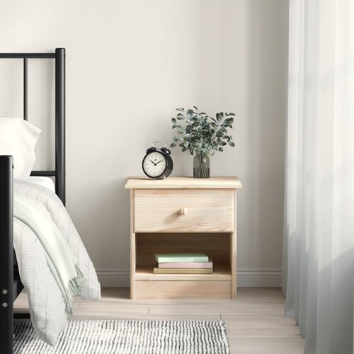 VidaXL Ormarić za cipele ALTA 43 x 35 x 40 5 cm od masivne borovine Slike