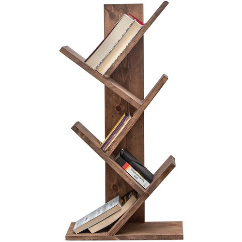 Hanah home Cemo - Wooden Walnut knjižna omara, (20864050) Slike