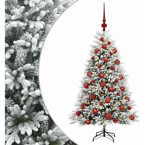  Umjetno božićno drvce s kuglicama 150 cm 150 LED lampica Slike