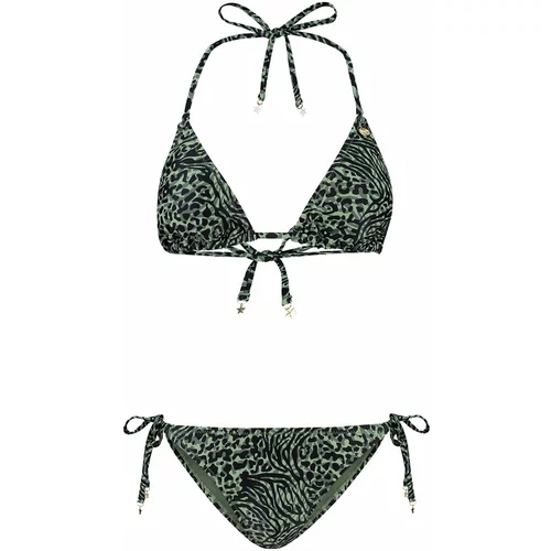 Shiwi Bikini 'Liz' temno siva / svetlo zelena / črna